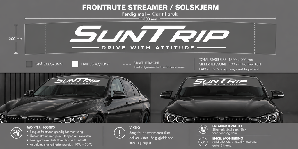 SunTrip Streamer – Frontrute Solskjerm