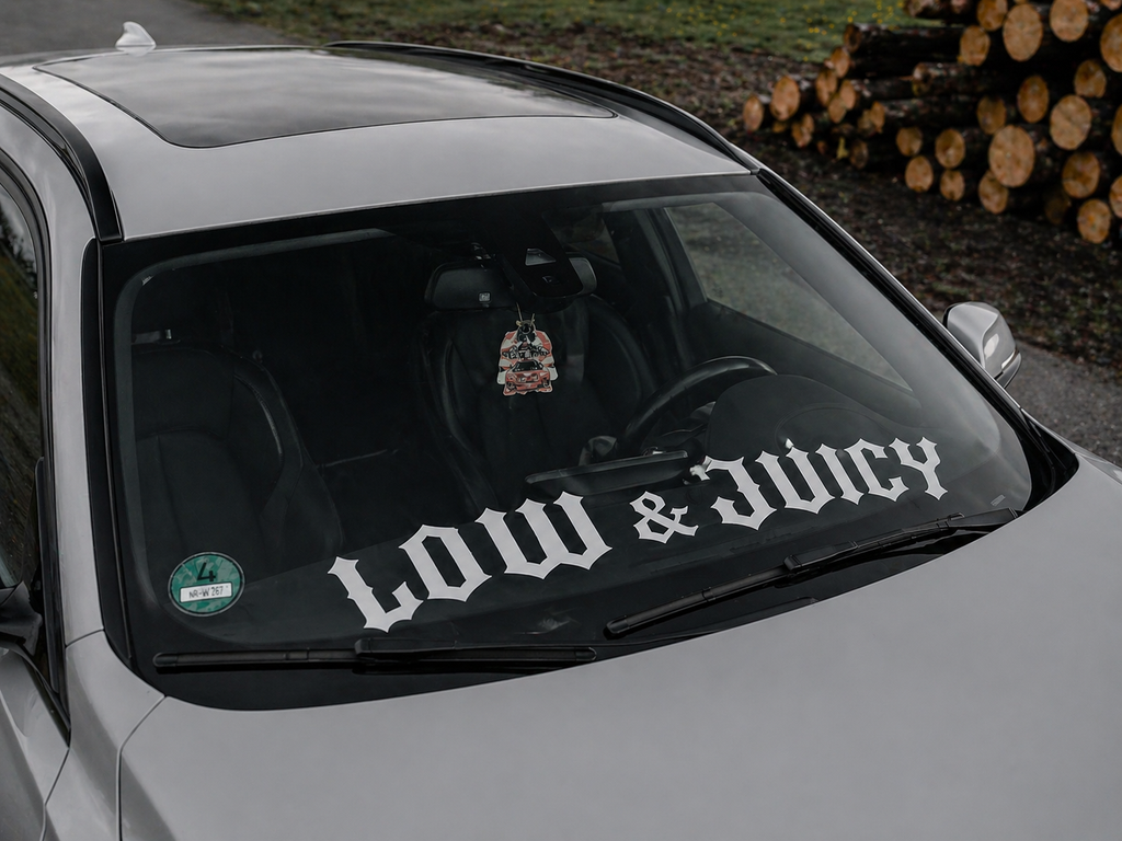 LOW & JUICY – Frontrute Banner