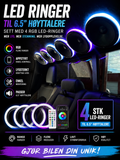 RGB LED Ringer 6.5” – 4 stk (Høyttalerbelysning)