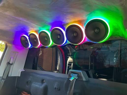 RGB LED Ringer 6.5” – 4 stk (Høyttalerbelysning)