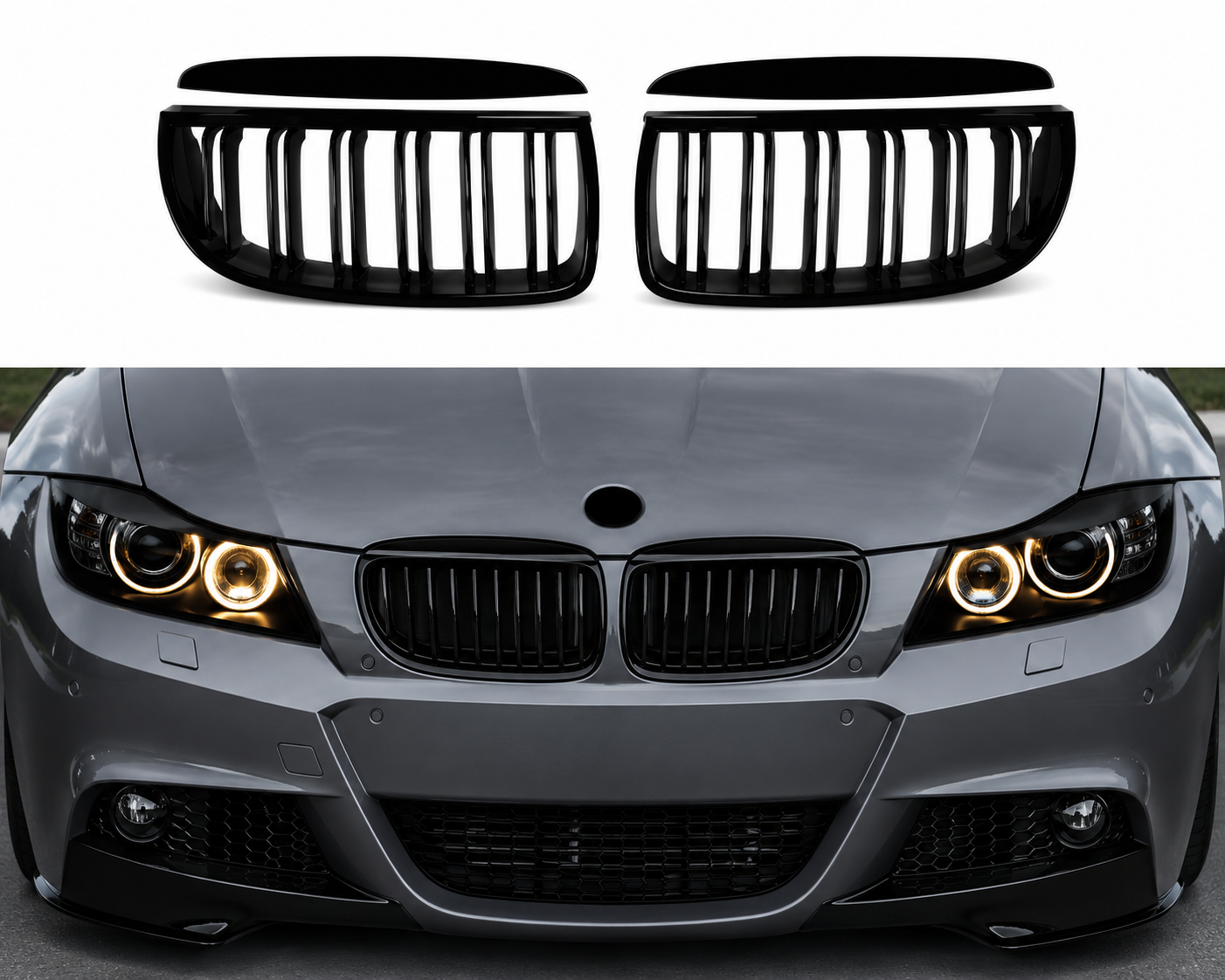 BMW E90/E91 Pre-LCI Sorte Nyrer 2005–2008