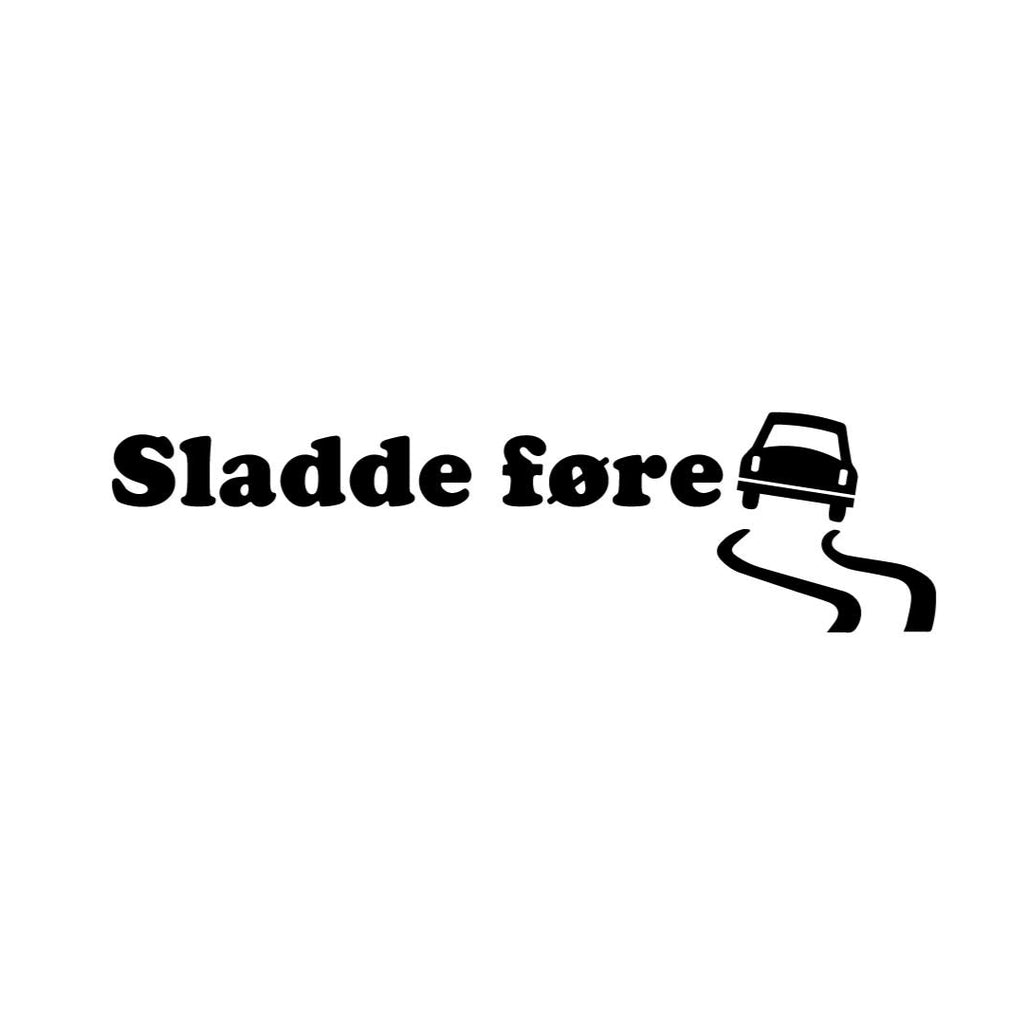 Sladde føre – Sticker