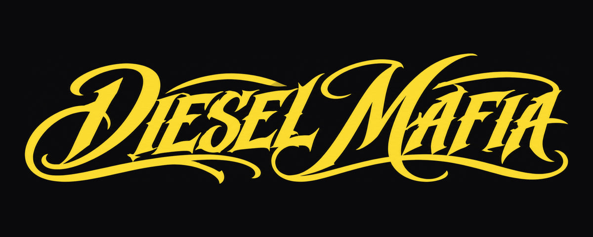 Diesel Mafia – gul bildekal (uten bakgrunn)