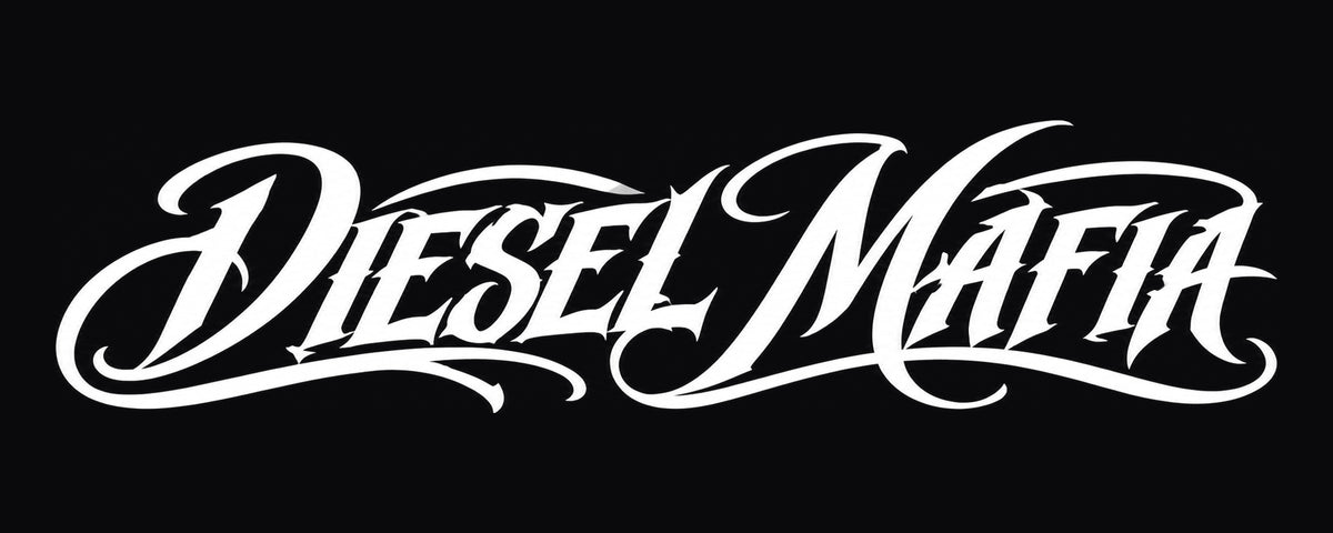 Diesel Mafia – hvit bildekal (uten bakgrunn)