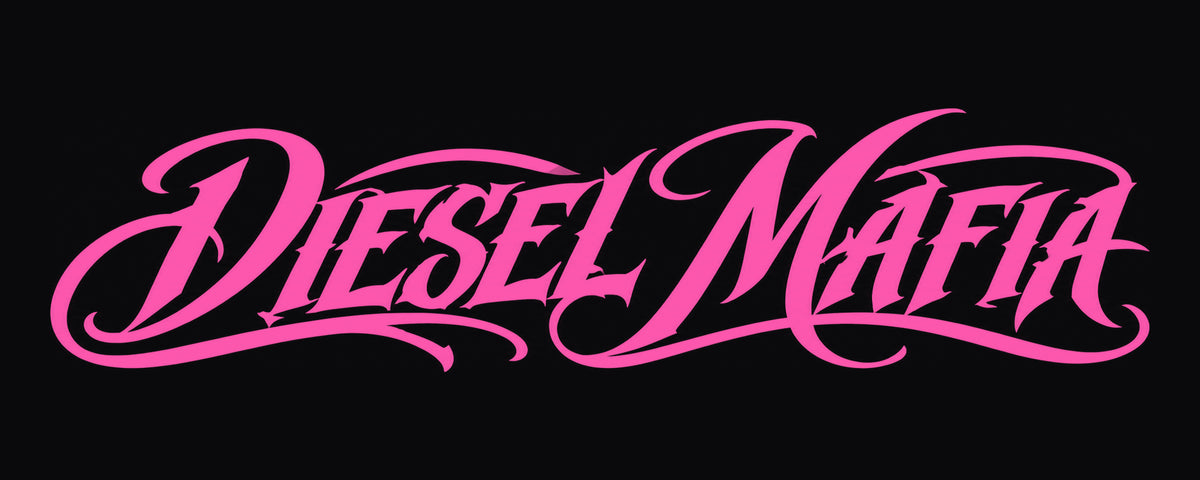Diesel Mafia – rosa bildekal (uten bakgrunn)