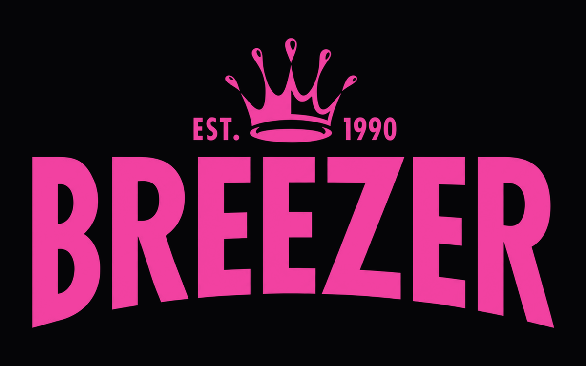 BREEZER dekal med krone i fargen Rosa