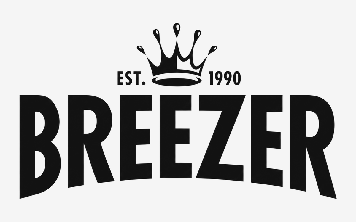 BREEZER dekal med krone i fargen Sort